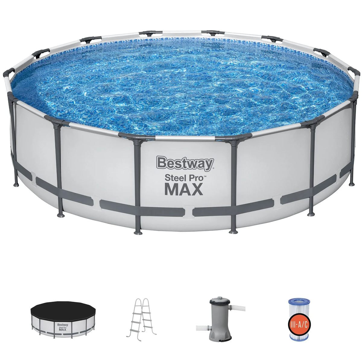 2026 NewBestway Steel Pro MAX 10' x 30" Above Ground Pool Set Round