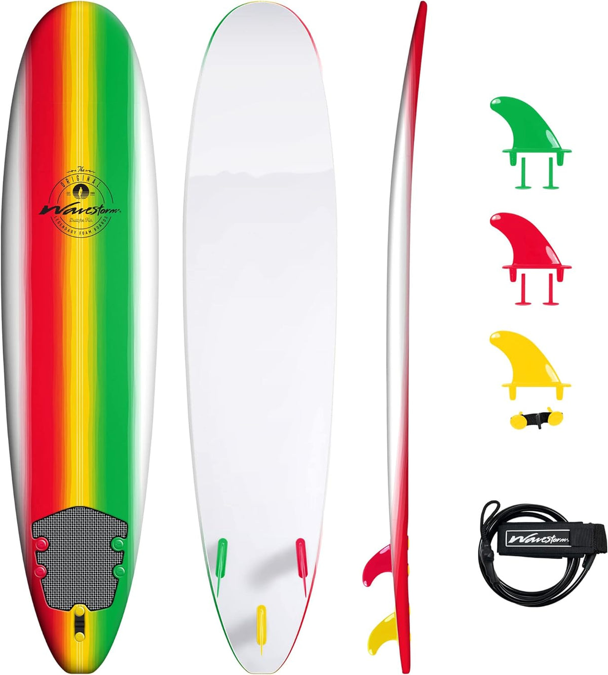Classic Soft Top Foam 8ft Surfboard
