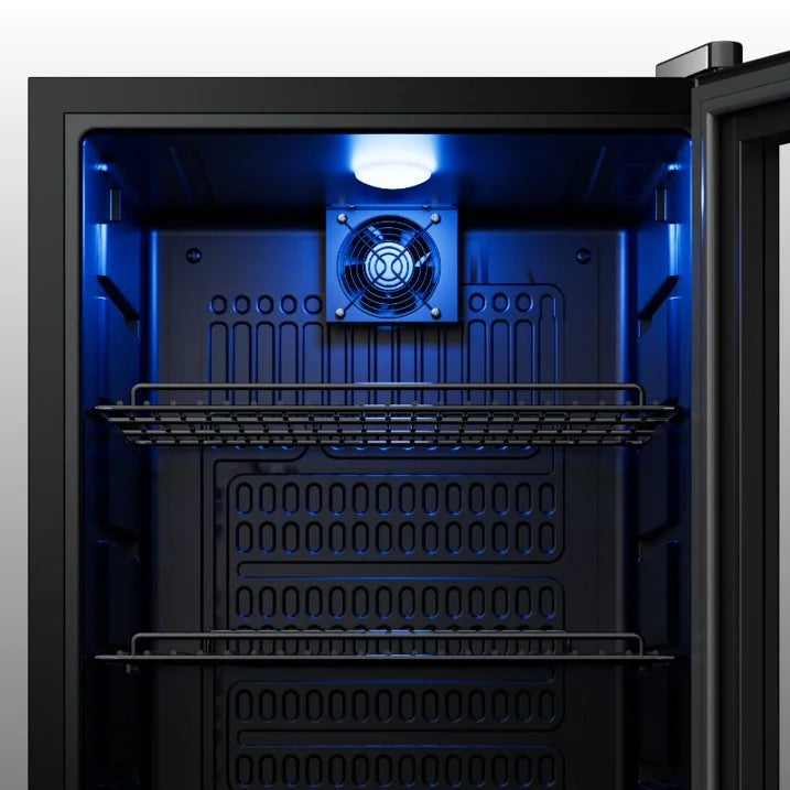 2026 NewYeego Beverage Refrigerator Cooler, Freestanding Beverage Fridge with Glass Door,95 Cans