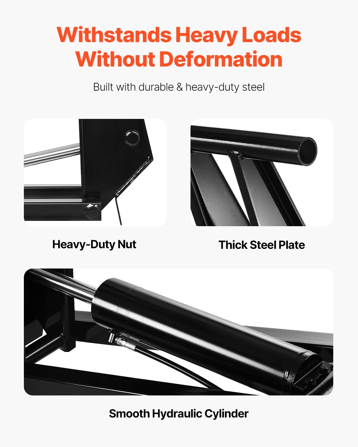 VEVOR Hydraulic Scissor Hoist Kit 10T Hydraulic Dump Lift Kit for Dump Trailers Trucks