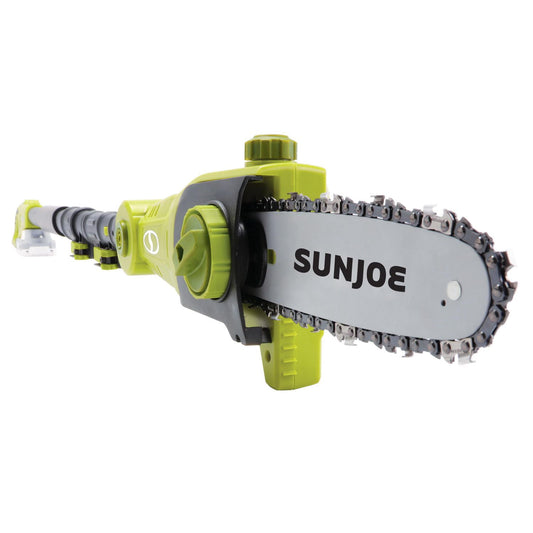 Sun Joe 24V-PS8-LTE 24-Volt iON+ Cordless Telescoping Pole Chainsaw Kit, 8-Inch, W/ 2.0-Ah Battery and Charger