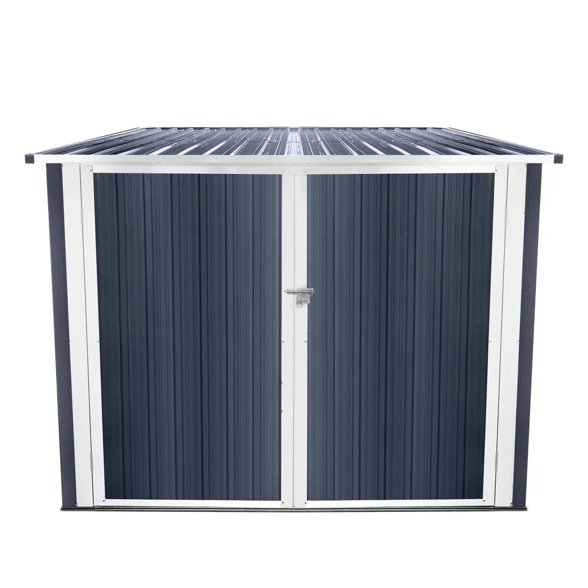 2026 New6.3' x 6.1' Outdoor Storage Shed Clearance, Metal Outdoor Storage Cabinet with Double Lockable Doors, Waterproof Tool Shed, Stores 4 Bikes, Backyard Shed for Garden, Patio, Lawn