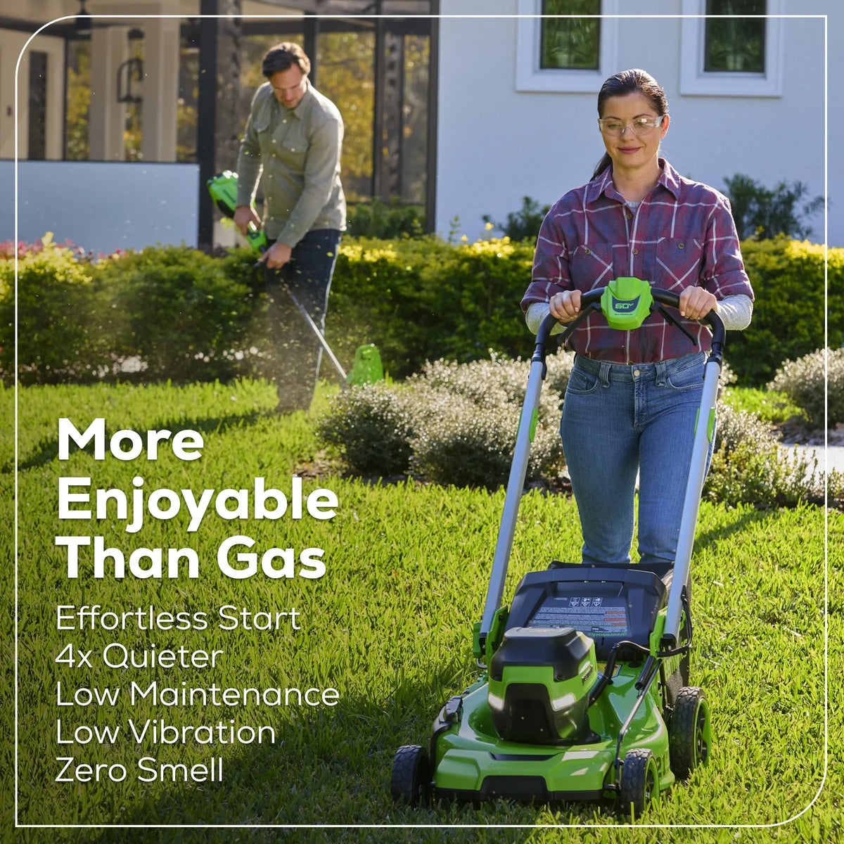 2026 NewGreenworks 60V 21" Self Propelled Lawn Mower with (1) 8.0 Ah Battery & Rapid Charger 2546402