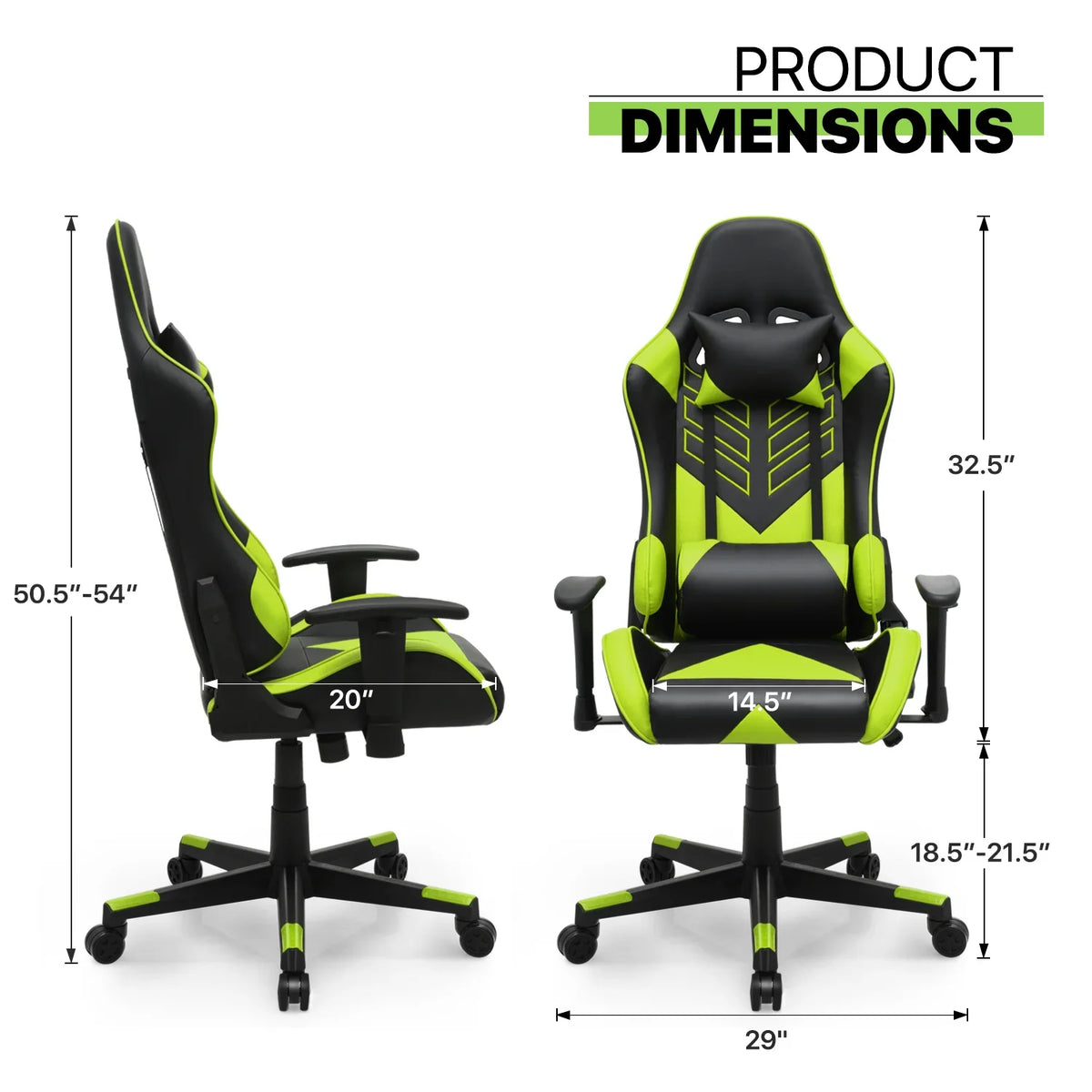 2026 NewMagshion Ergonomic Gaming Chair, Comfortable Gaming Chair, Computer Chair Leather Desk Chair Adjustable Swivel Gaming Office Chair, Blue
