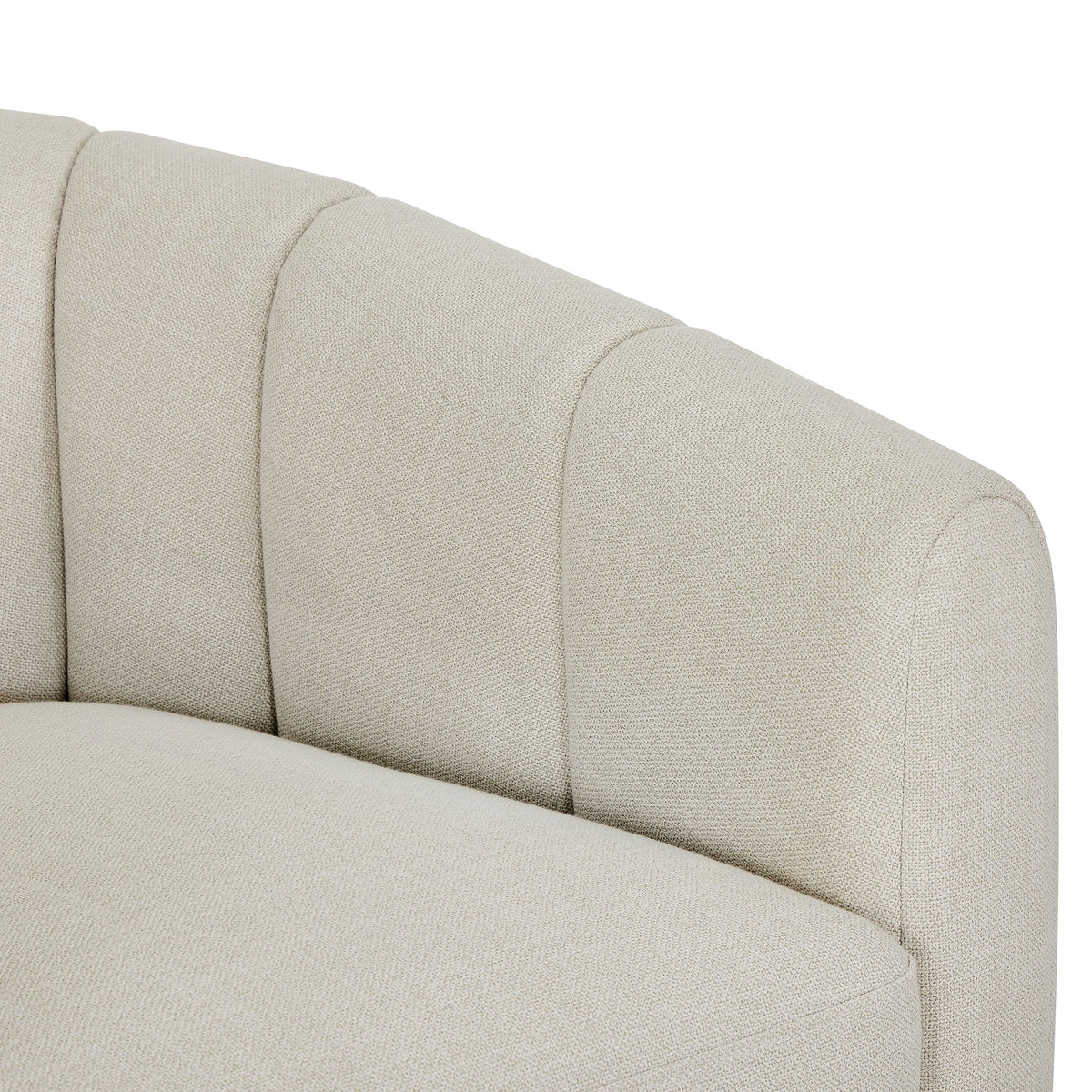 2026 NewBetter Homes & Gardens Lillian Accent Swivel Chair, Cream Linen