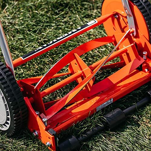 American Lawn Mower Company 1204-14 14-Inch 4-Blade Push Reel Lawn Mower, Red
