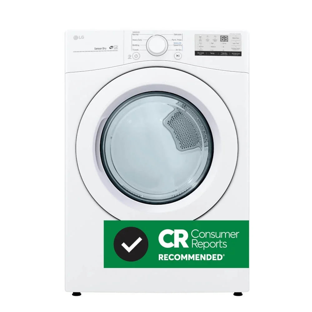 2026 NewLG DLE3400W 7.4 Cu. Ft. White Front Load Electric Dryer