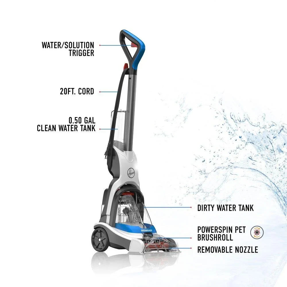 2026 NewHoover PowerDash Pet, Carpet Cleaner Machine, Carpet & Rugs, for Small Spaces, Compact, Lightweight, FH50710CN