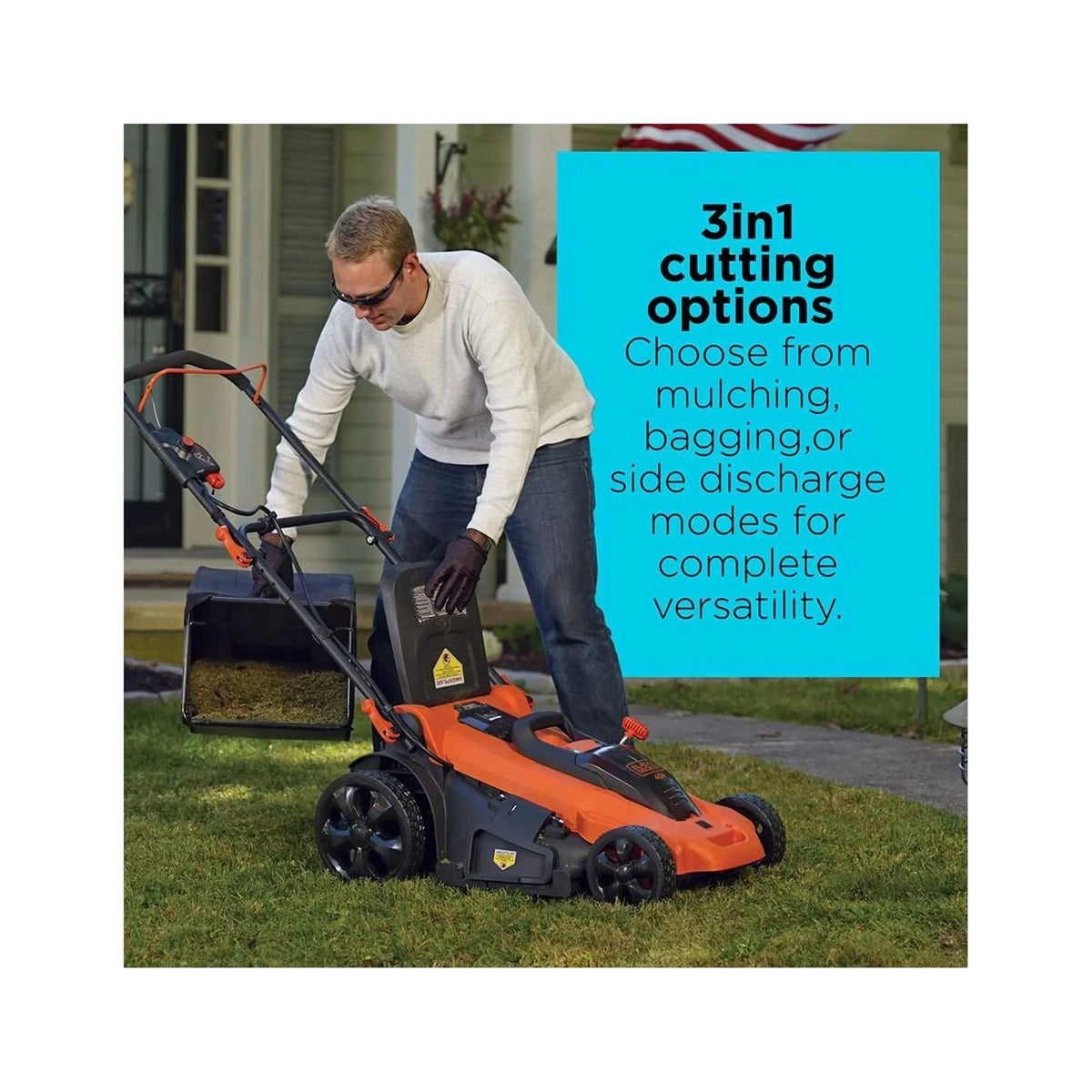 2026 NewBLACK+DECKER 40V MAX* Cordless Lawn Mower with Battery and Charger Included, (CM2043C)