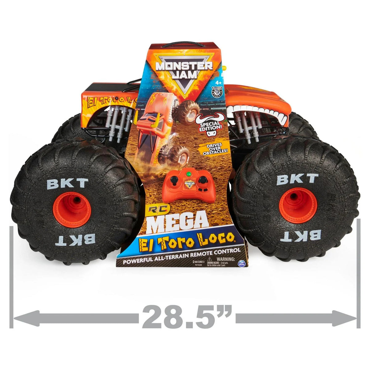 2026 NewMonster Jam MEGA El Toro Loco. Remote Control Monster Truck. 1:6 Scale