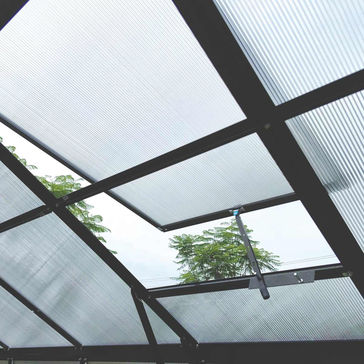 TMG Industrial Pacific Series 10' x 14' Premium Greenhouse, 8.4' Height, Aluminum Frame, Polycarbonate Roof and Walls, Slide & Lock System, TMG-GHP1014