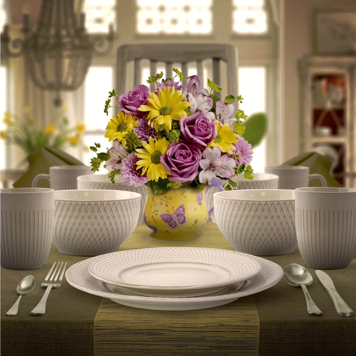 2026 NewElama Market Finds 16 Piece Round Stoneware Dinnerware Set in Embossed White