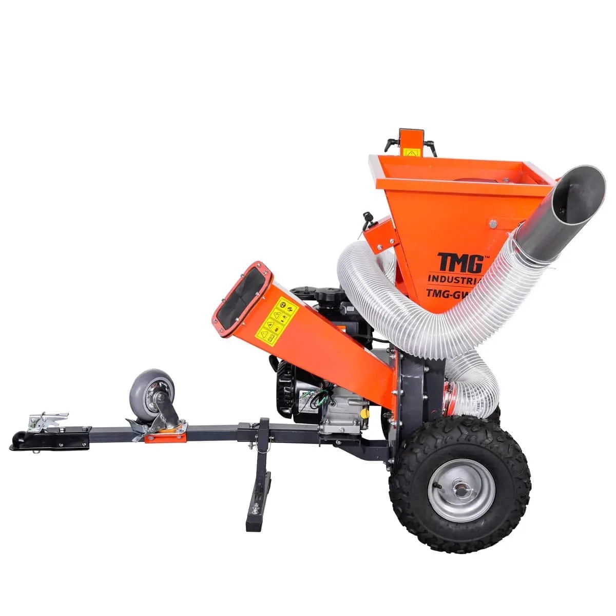 3" Wood Chipper Shredder Vacuum – 7HP Gas Kohler Engine, Tow-Behind 1-7/8" TMG-GWC3