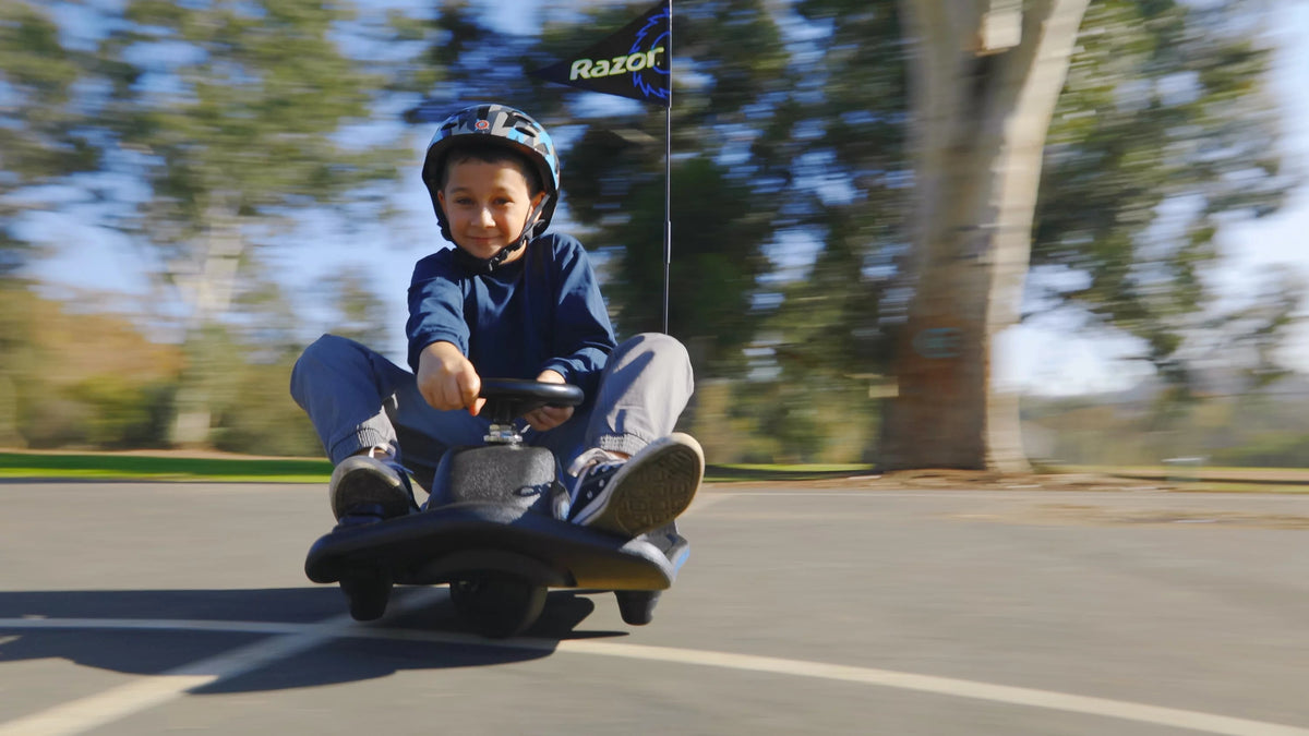 Razor Crazy Cart Shift - 12V Electric Drifting Go Kart for Kids - New High/Low Speed Switch and Simplified Drifting System