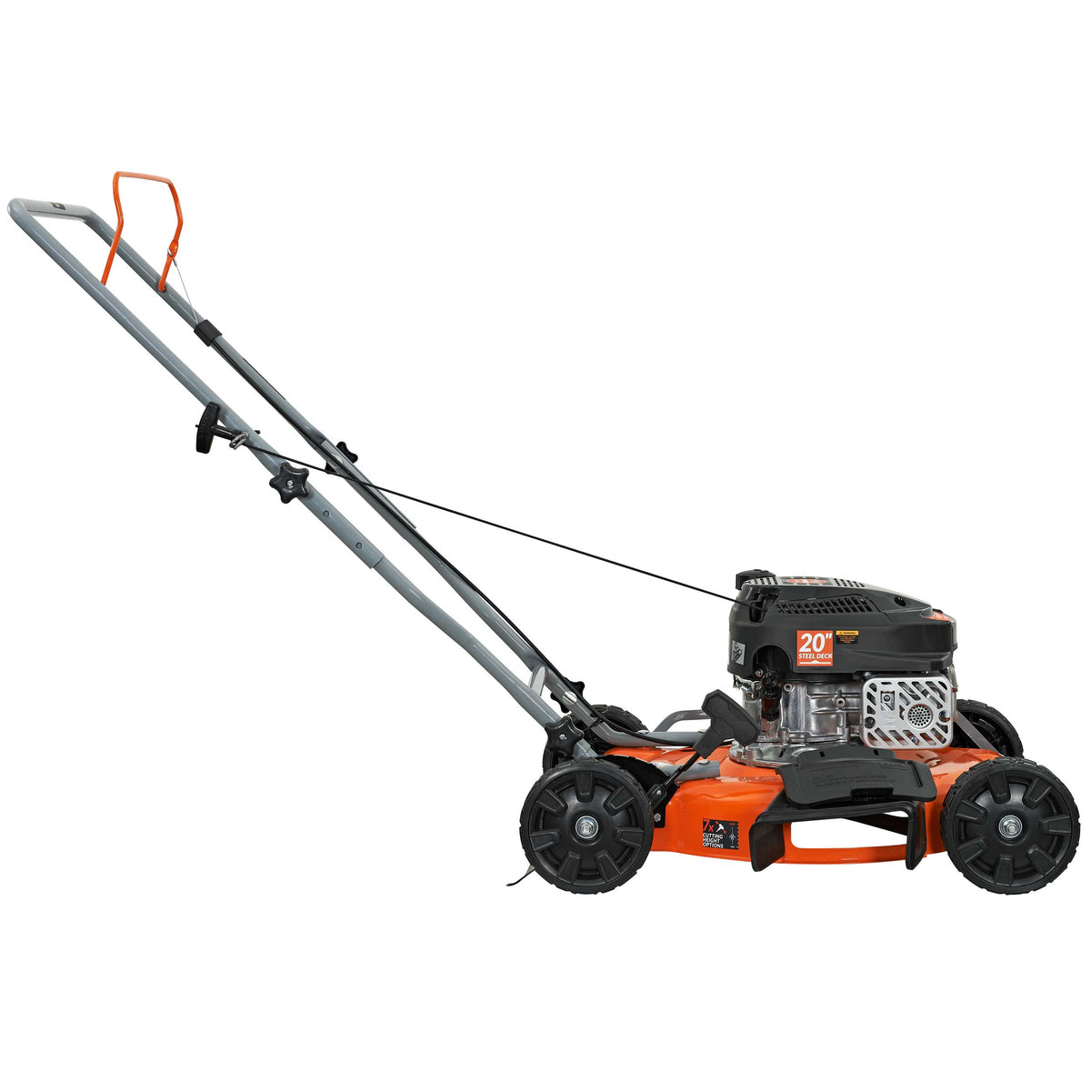 Yardmax YG0545 CA 20" 170cc OHV Gas Powered Push Walk-Behind Lawn Mower, 2-in-1, 7 Cutting Heights