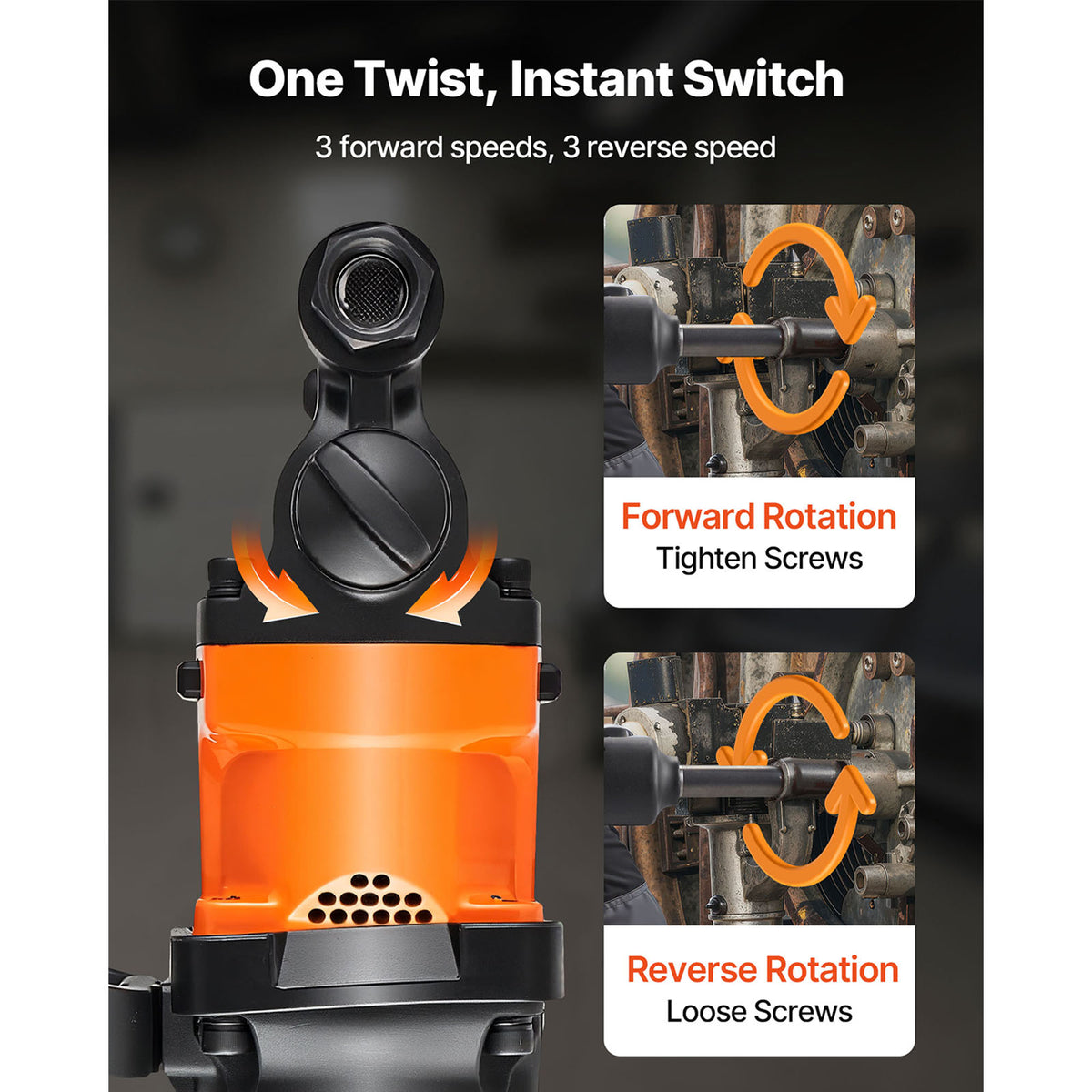 KFFKFF 1 Inch Air Impact Wrench, Up to 1800 ft-lbs Nut-Busting Torque, 18.7 lbs Lightweight Pneumatic Impact Gun with 6" Extended Anvil