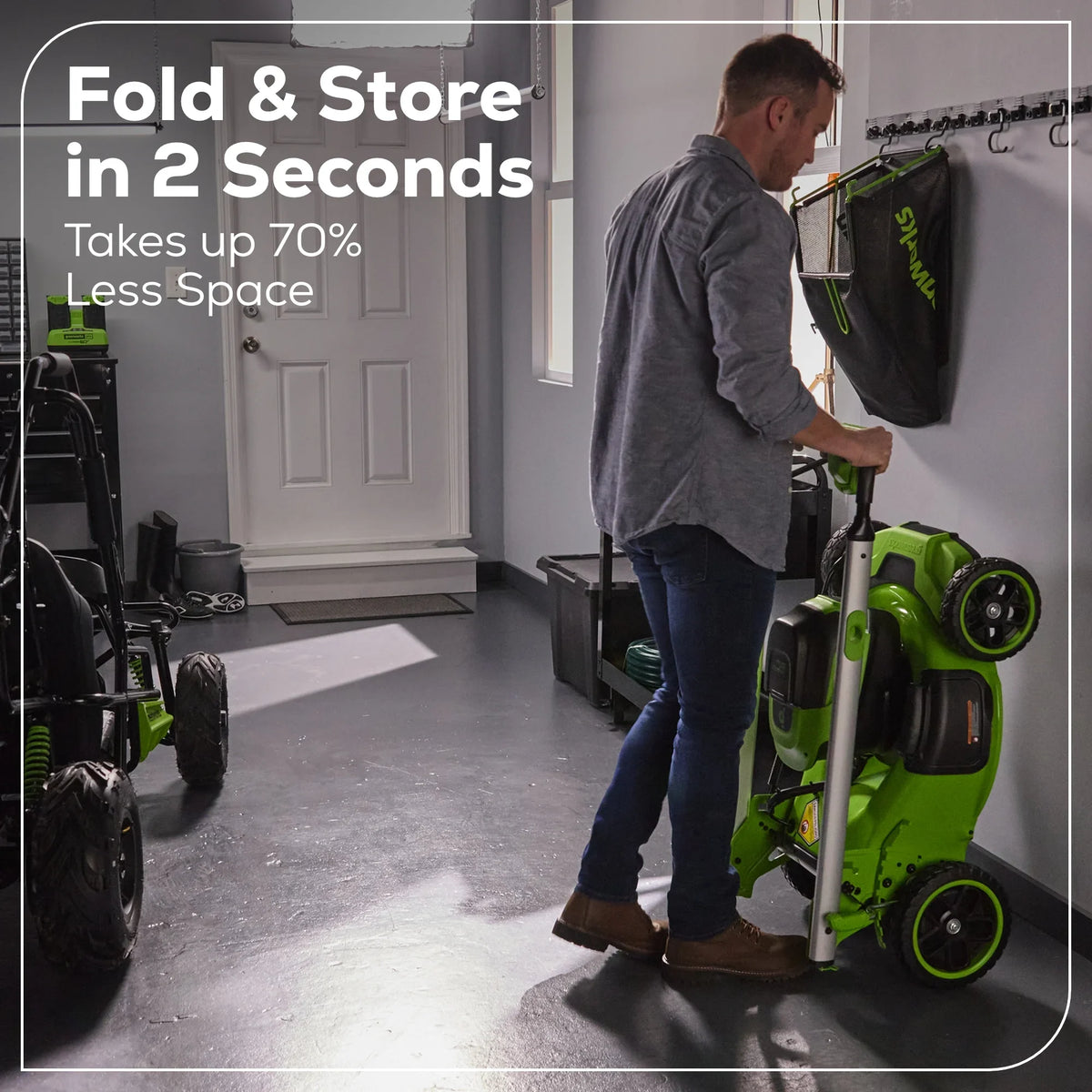 2026 NewGreenworks 60V 21" Self Propelled Lawn Mower with (1) 8.0 Ah Battery & Rapid Charger 2546402