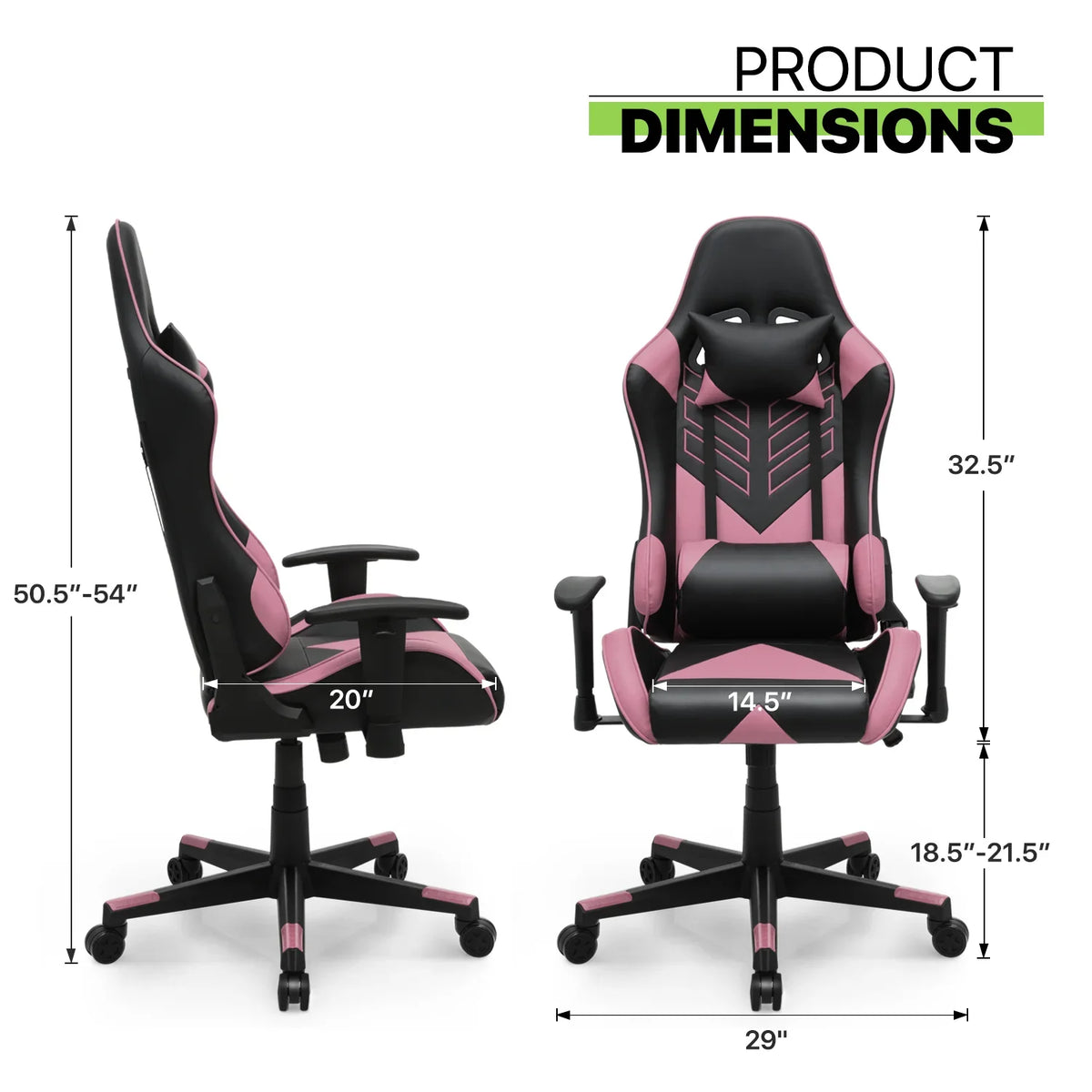 2026 NewMagshion Ergonomic Gaming Chair, Comfortable Gaming Chair, Computer Chair Leather Desk Chair Adjustable Swivel Gaming Office Chair, Blue