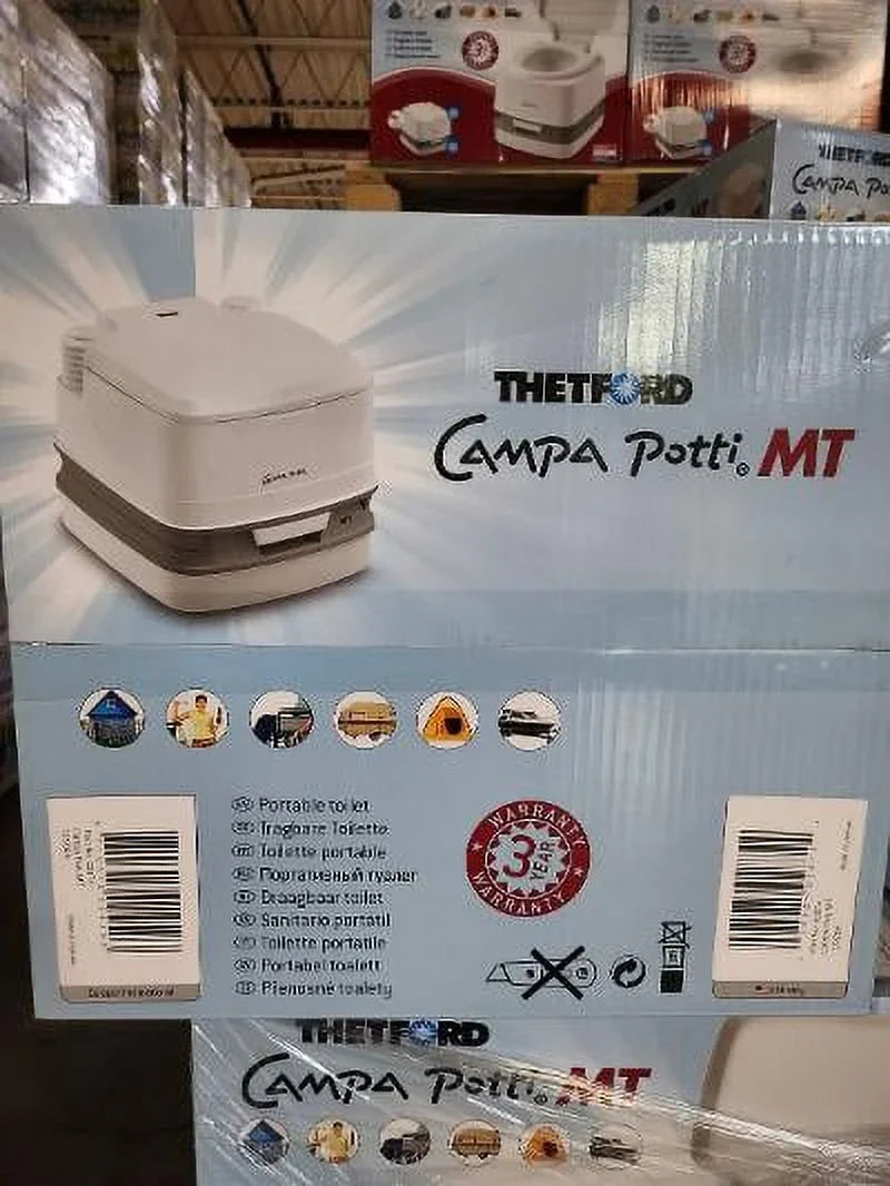 2026 NewThetford Campa-Potti MT, 4-gal Portable Toilet, Length 16.8 x Width 15.1 in x Height 13 in.