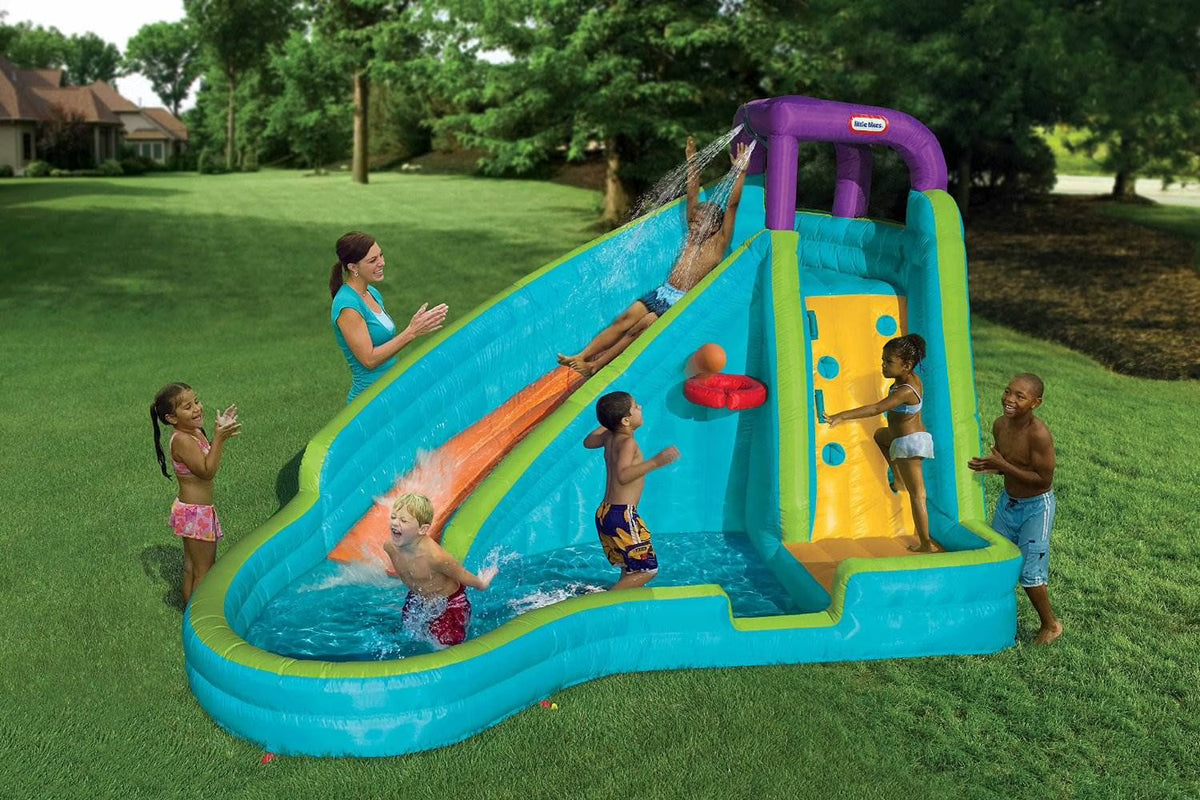 2026 NewLittle Tikes Slam 'n Curve Slide Infaltable Outdoors Kiddie Pool | 632914C