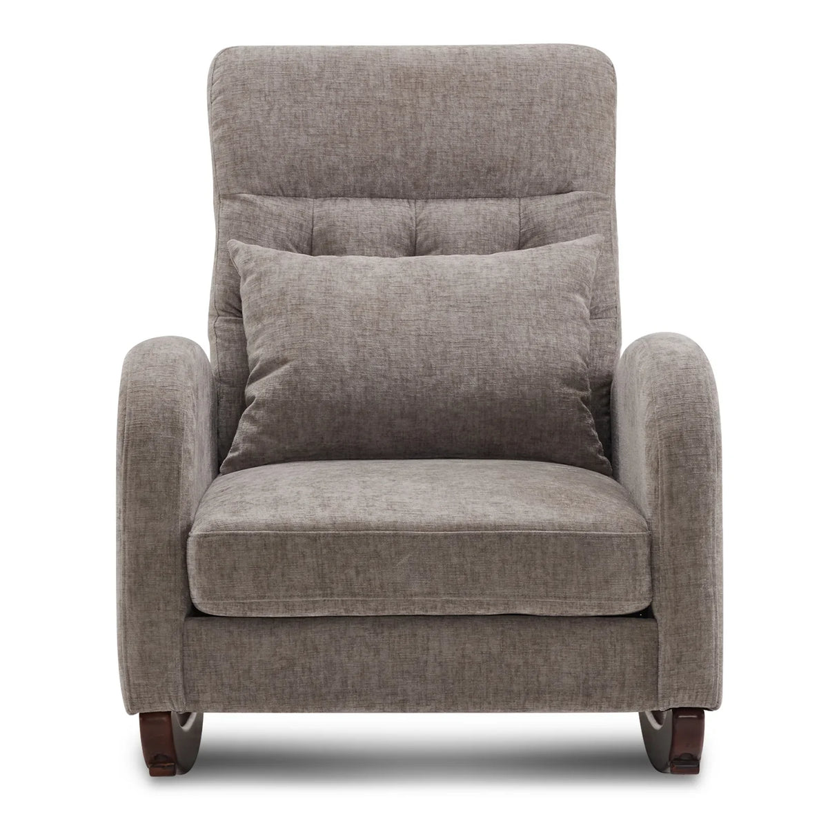 2026 NewKtaxon Rocking Accent Chair Glider Reading Chair Comfy Teddy Velvet Upholstered Single Sofa Rocker for Living Room, Nursery, Bedroom Beige