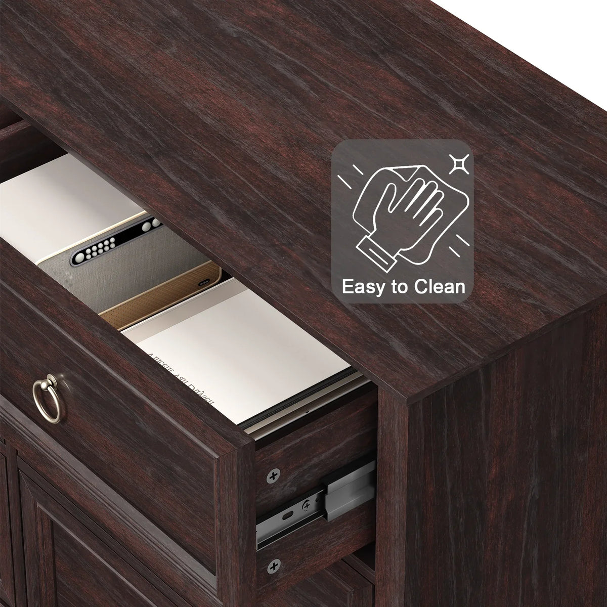 2026 NewFAGAGA 6 Drawers Dresser for Living Room,Storage Cabinet Wooden Dressers Organizer for Bedroom,White