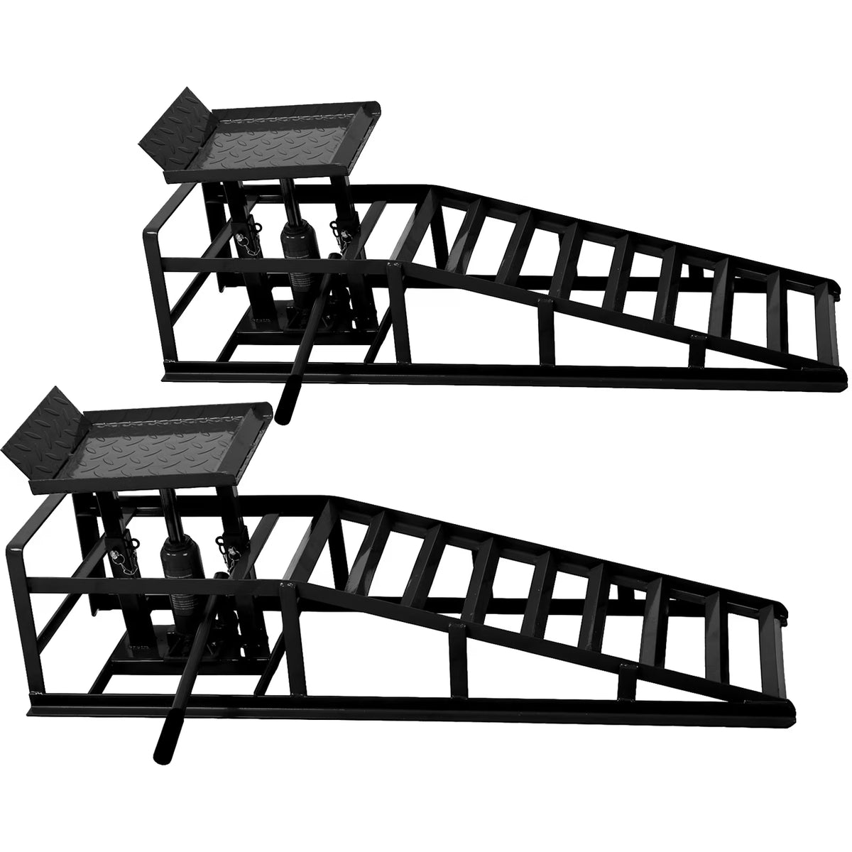 2026 NewRiedhoff Hydraulic Car Ramps 2 Pack, 11000 LBS Max, Lift Height 9.48" to 16.21", Heavy Duty, Black