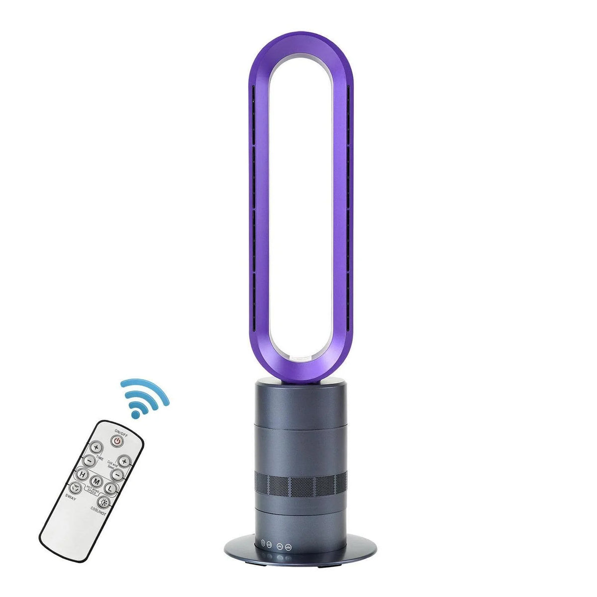 2026 New32 inch Bladeless Tower Fan. 9h Timer 10 Speeds With Remote Control. Air Circulator Fan For Home Air Conditioner