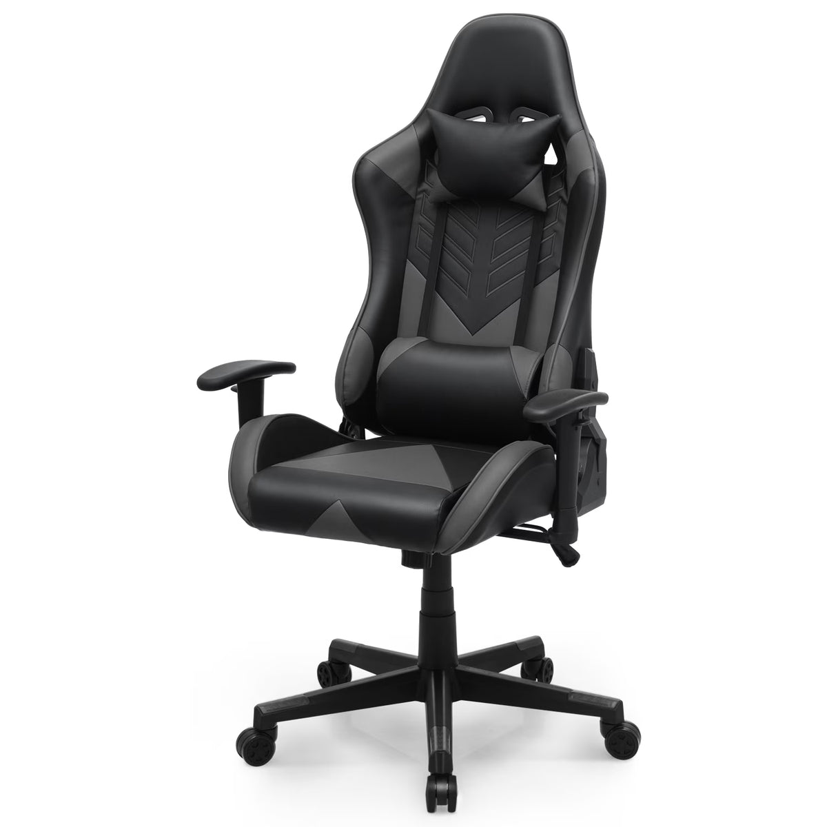 2026 NewMagshion Ergonomic Gaming Chair, Comfortable Gaming Chair, Computer Chair Leather Desk Chair Adjustable Swivel Gaming Office Chair, Blue