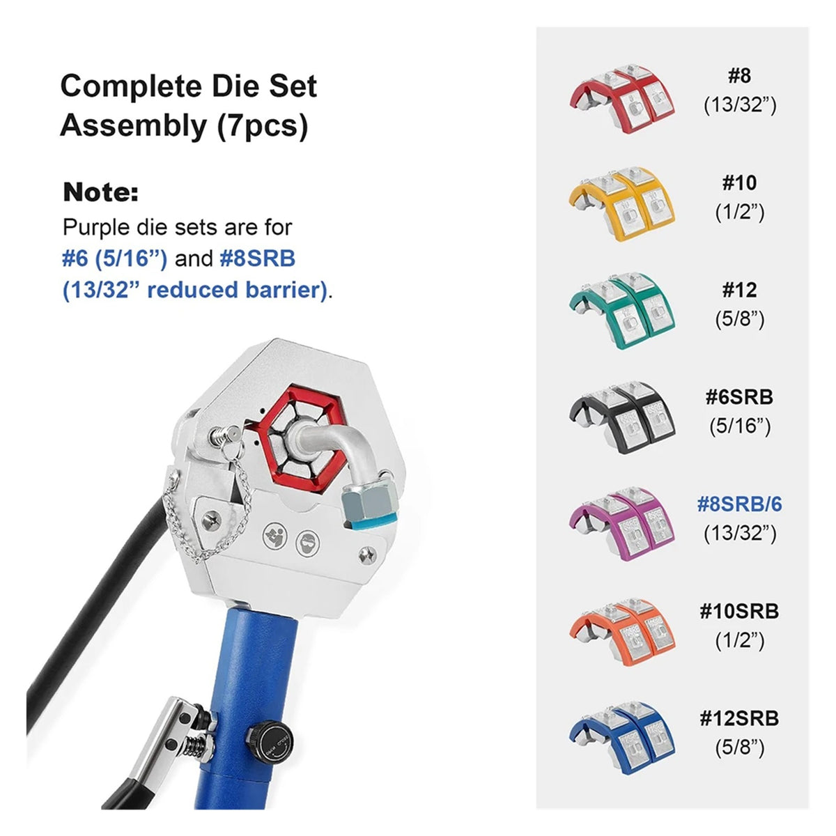 Hydraulic Hose Crimper AC Crimping Tool Machine 71500 Handheld Hydraulic Hose Crimping Tool ,Durable Material