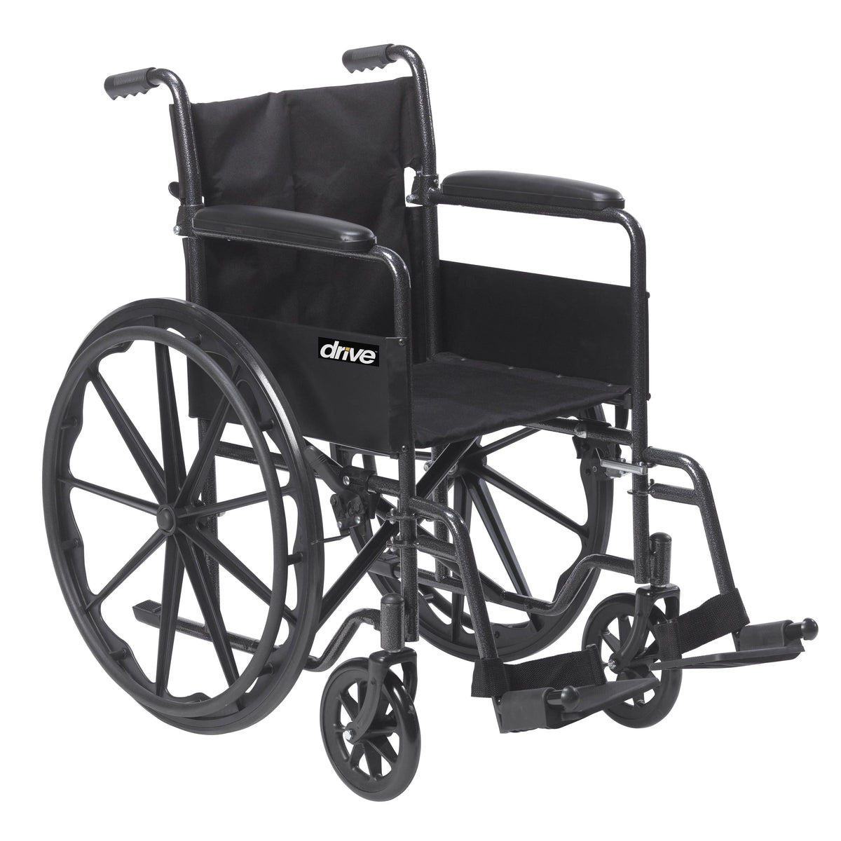 2026 NewSilver Sport 1 Wheelchair with Full Arms and Swing away Removable Footrest