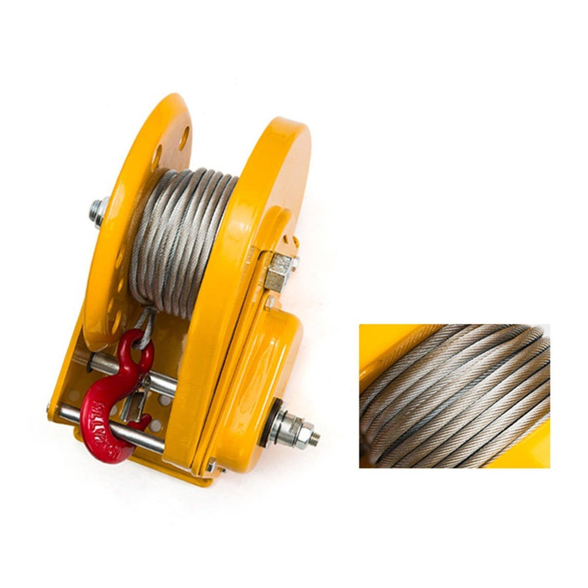 Small Winch Tractor,2600 LBS Portable Hand Crank Two-way Self-locking Manual Winch Household Small Winch Tractor ,Powerful Pulling Performance