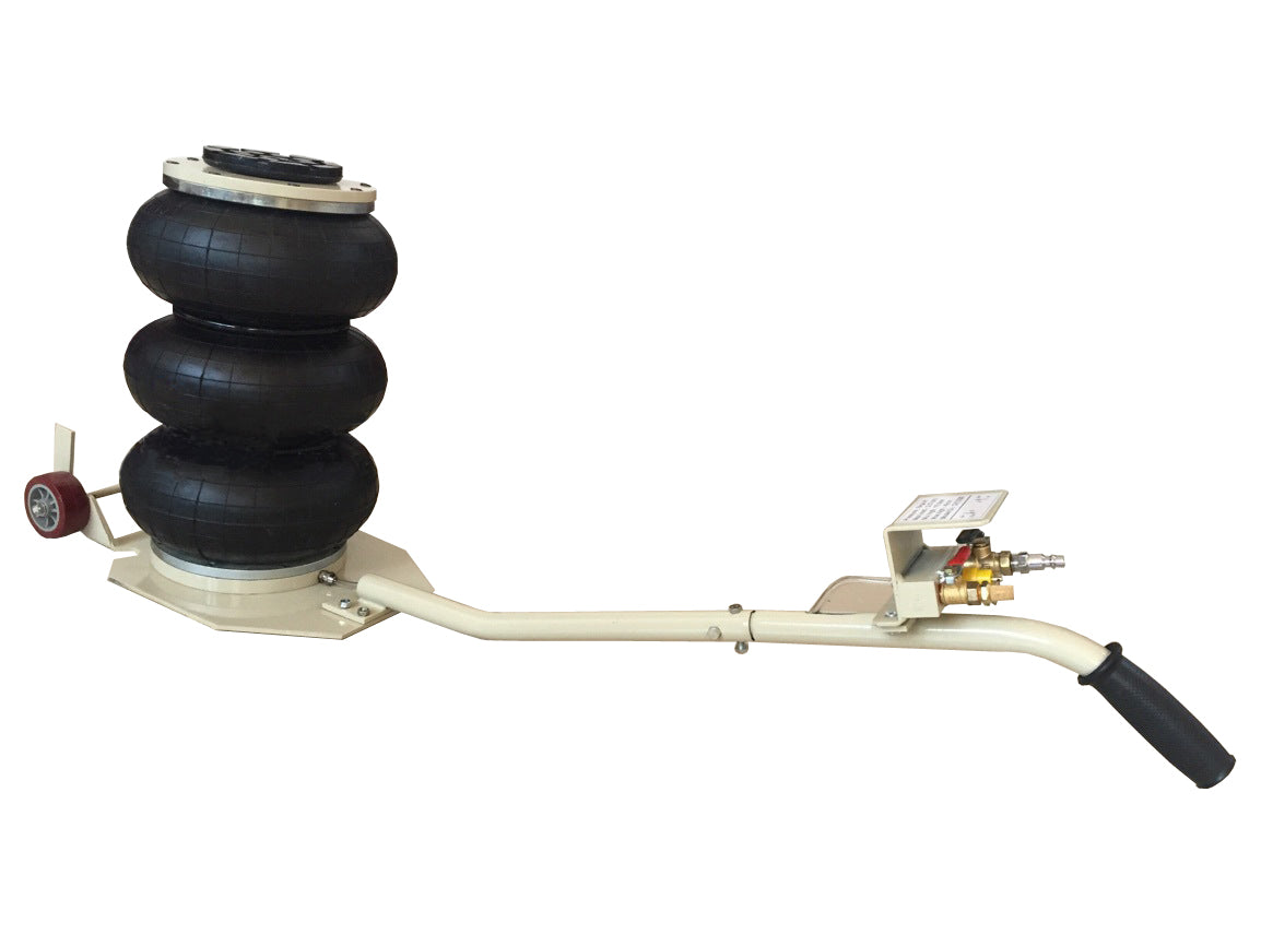 INTBUYING Auto shop 3 Ton Triple Bag Handle Air Jack Jack Lifting Heavy Duty Quick Lift Jack with Extended Handle 6600LBS