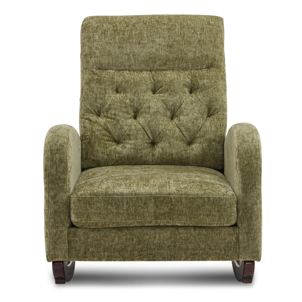 2026 NewKtaxon Rocking Accent Chair Glider Reading Chair Comfy Teddy Velvet Upholstered Single Sofa Rocker for Living Room, Nursery, Bedroom Beige