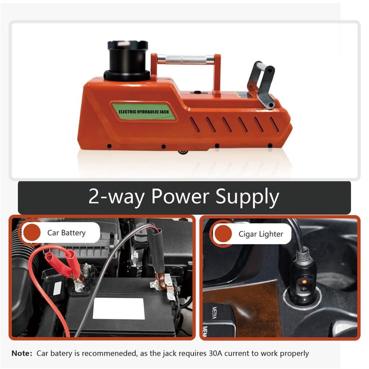 15T Trailer Jack Electric Car Jack Automotive Lifting Electric Hydraulic Jack SUV Van Garage Emergency Equipment Repair Tools ,Robust Construction