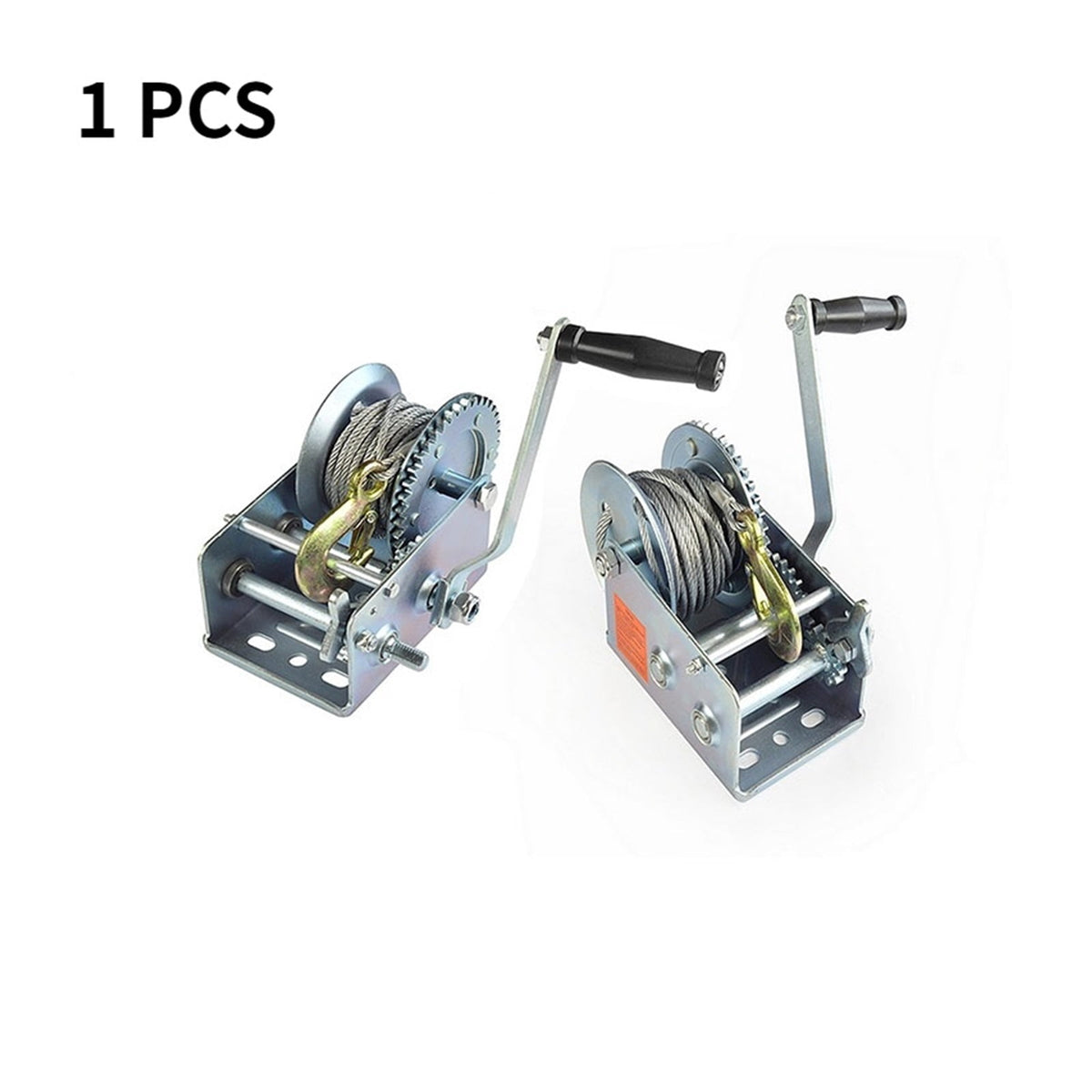 Manual Hand,1PC Small Manual Hand Crank Winch 1200/1600/2500/3000lbs Boat Truck Auto Hand Manual Winch Hand Tool Lifting Sling Lifting Tools ,Powerful Pulling Performance