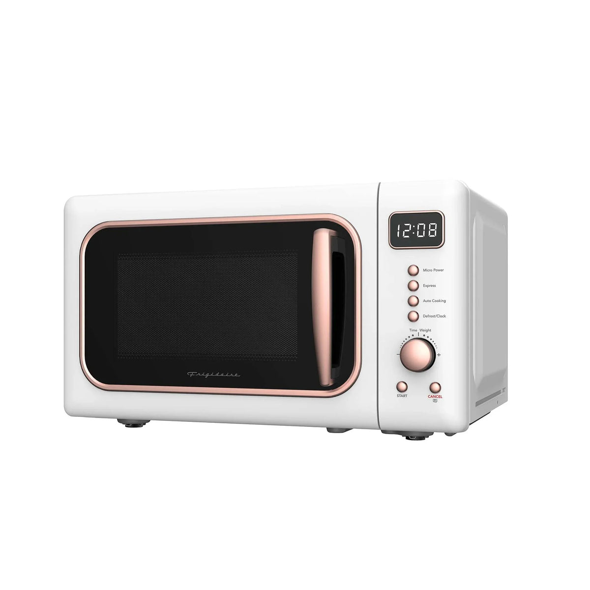 2026 NewFrigidaire 0.7 Cu. Ft. Retro Countertop Microwave Oven, Black and Gold