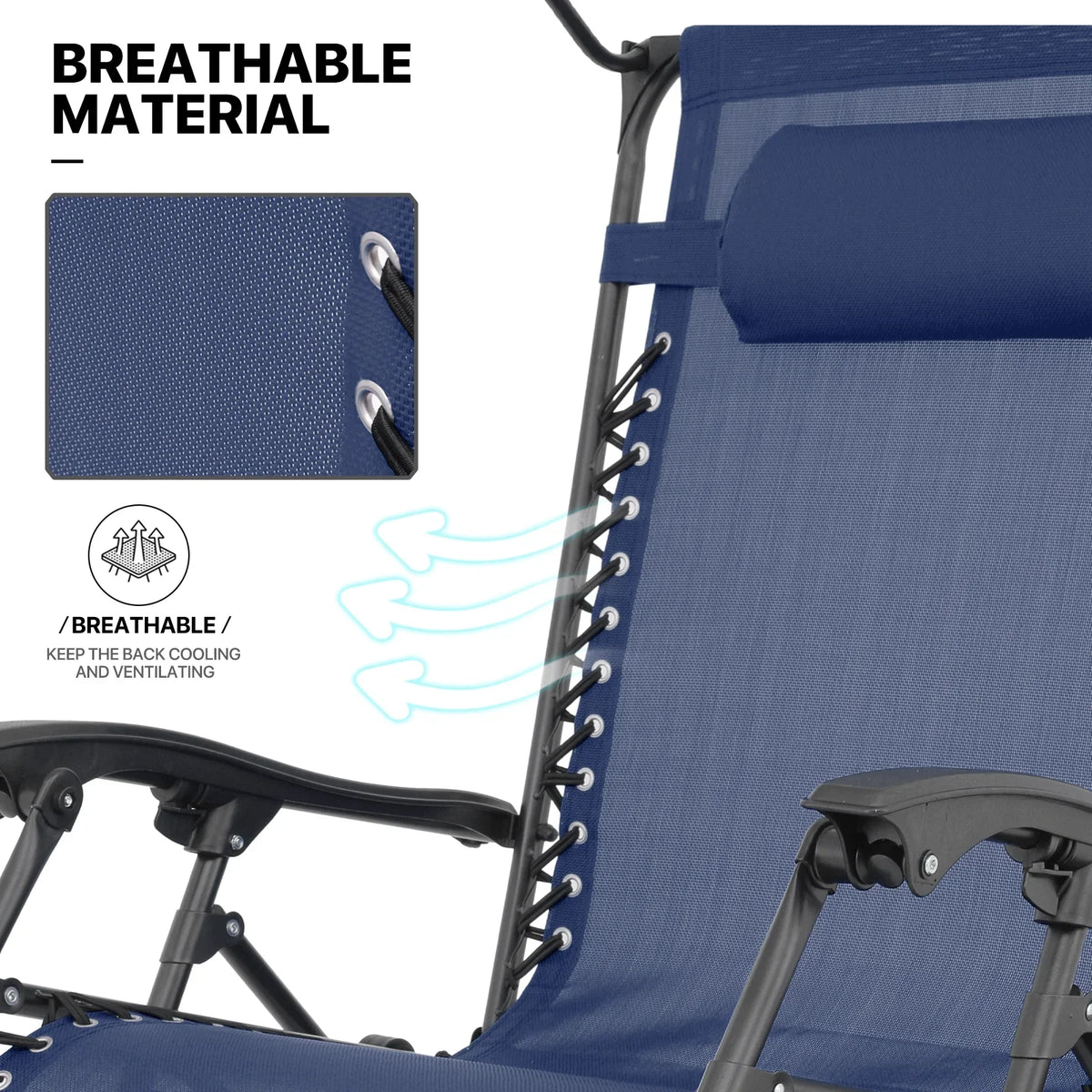 2026 NewMoNiBloom Zero Gravity Chairs Set of 2, Folding Outdoor Patio Beach Recliner with Canopy Shade & Headrest, Black