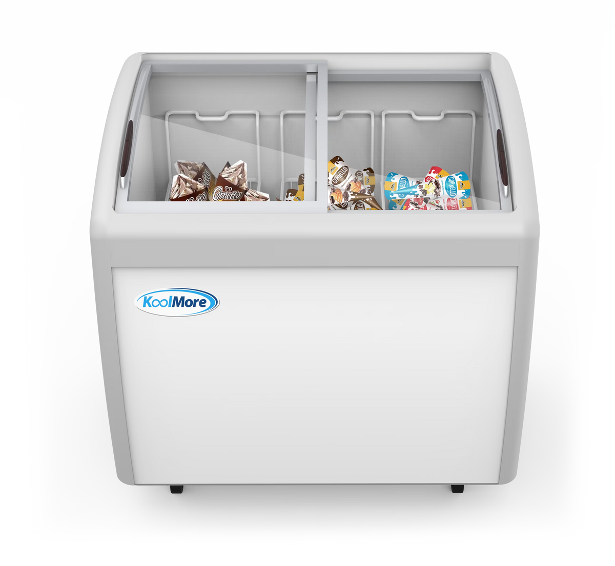 2026 NewKoolMore 40 in. Display Ice Cream Freezer - 9 Cu. ft.