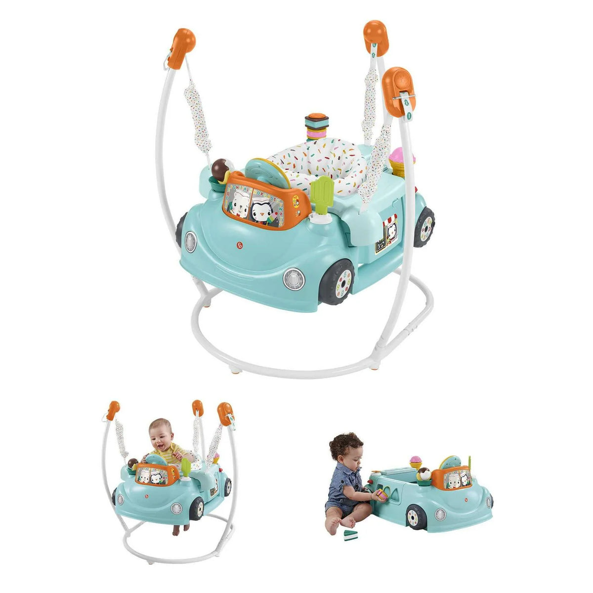 2026 NewFisher-Price 2-in-1 Sweet Ride Jumperoo Activity Center & Learning Toy for Infant and Toddler