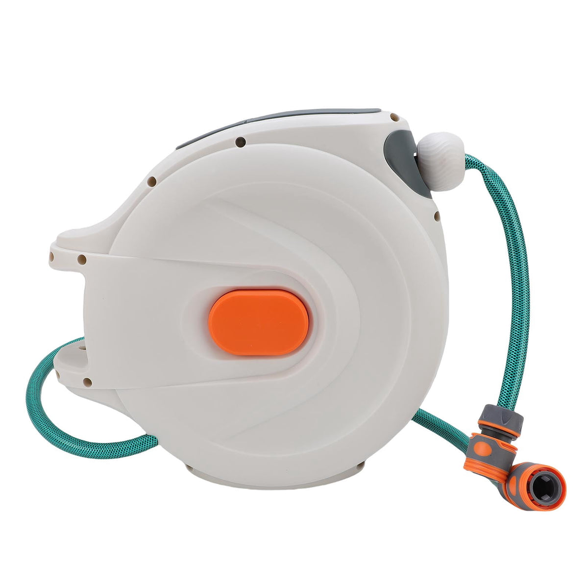 Retractable Garden Hose Reel, Portable Hose Reels for Outside with Spray Nozzle, Auto Rewind, Home HoseReel for Watering Car Washing, Pet Cleaning