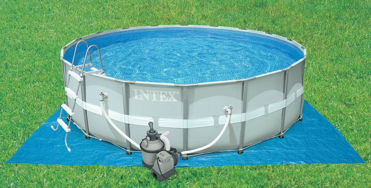2026 NewIntex 1200 GPH Krystal Clear Above Ground Pool Sand Filter Pump Set | 28643EG