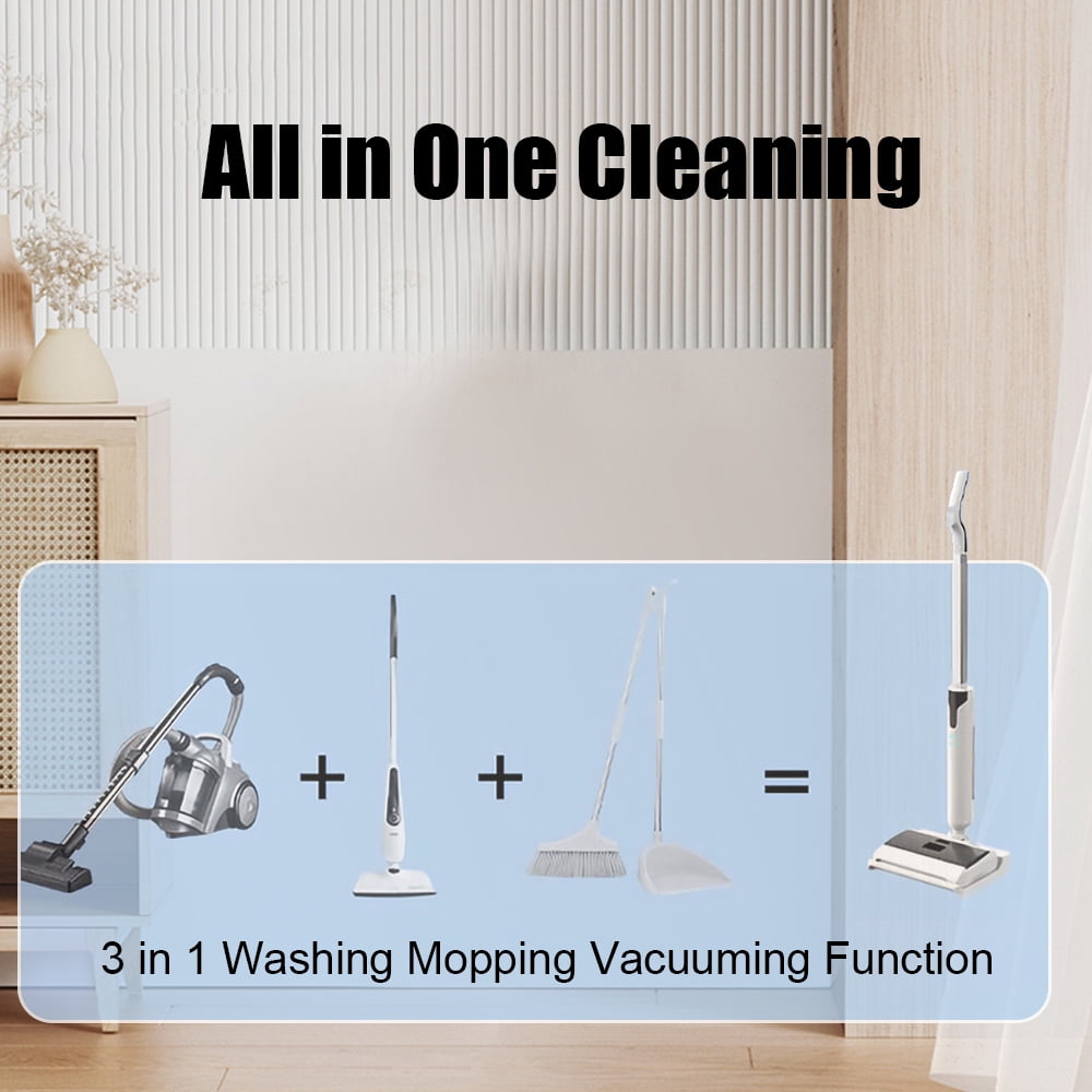 Cordless Wet Dry Vacuum Cleaner 3 in 1 Washing Mopping