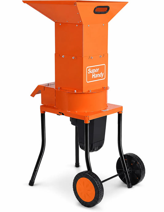 SuperHandy Small Branch Chipper Leaf Mulcher - 120VAC 60Hz Electric Shredder