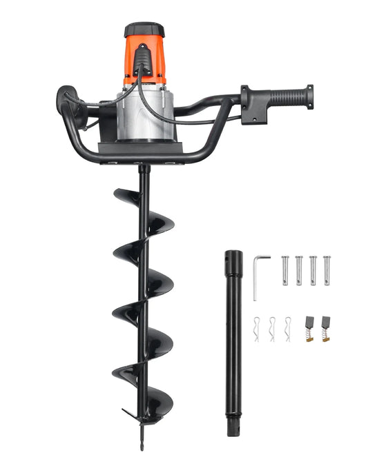 VEVOR Electric Post Hole Digger 1500W Powerful Motor with 5.71 in Auger Bit