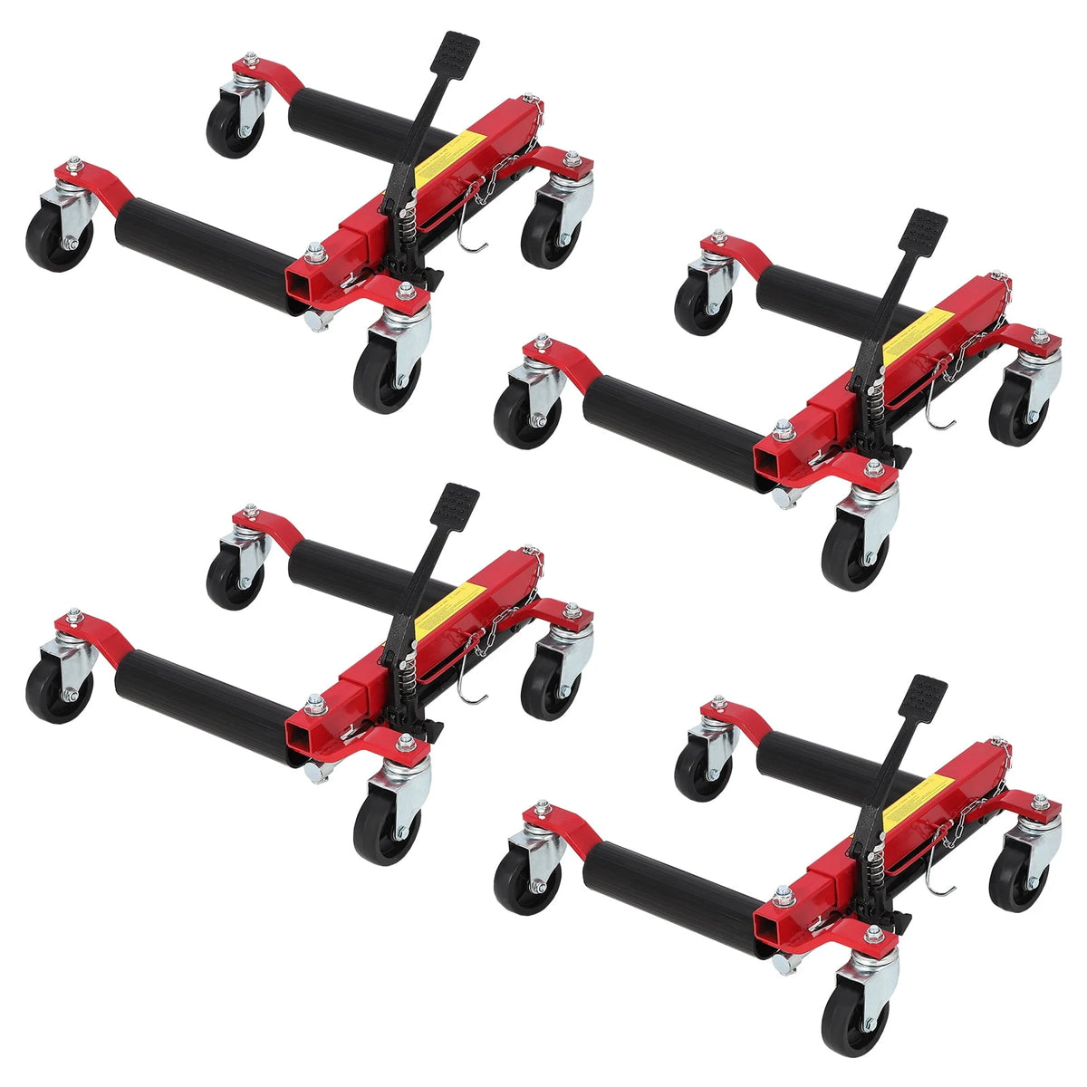 Wheel Dolly Jack Set – Hydraulic 1500 lb 2-Pack – Foot Pedal Lift & 360° Casters – Q235 Steel – Cars, SUVs, Trucks & ATVs – Rust Resistant – Auto Repair