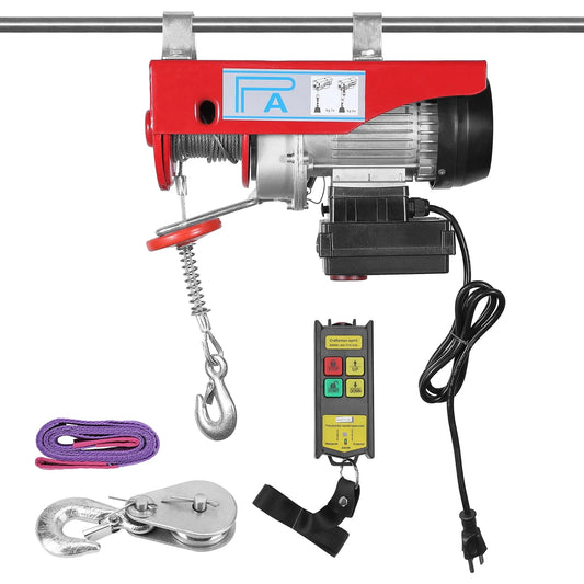 Ourlova Electric Hoist 440 LBS Lift Electric Hoist Crane Power System with Remote Control 110V Electric Wire Crane