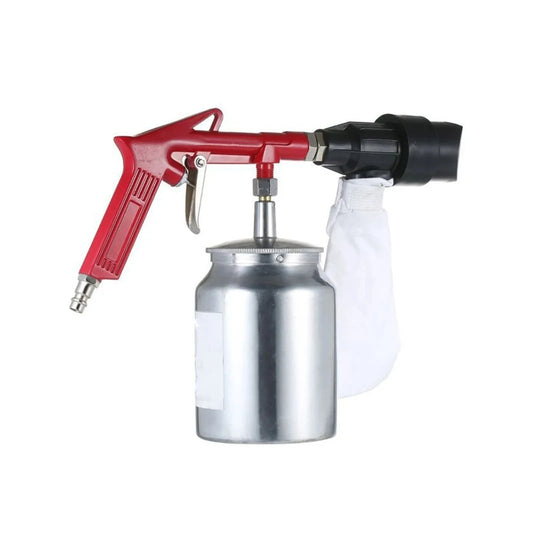 Pneumatic Sandblasting Spray Gun - 1/4in 450ml Sand Blasting Machine with 4 Nozzles for Rust Removal ,Easy to Use