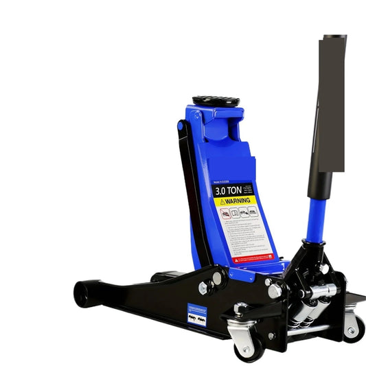 Hydraulic Low Profile And Steel Racing Floor Jack 3 Ton (6600 Lb) Capacity, With Dual Piston Quick Lift Pump, Blue Lifting Range ,Robust Construction