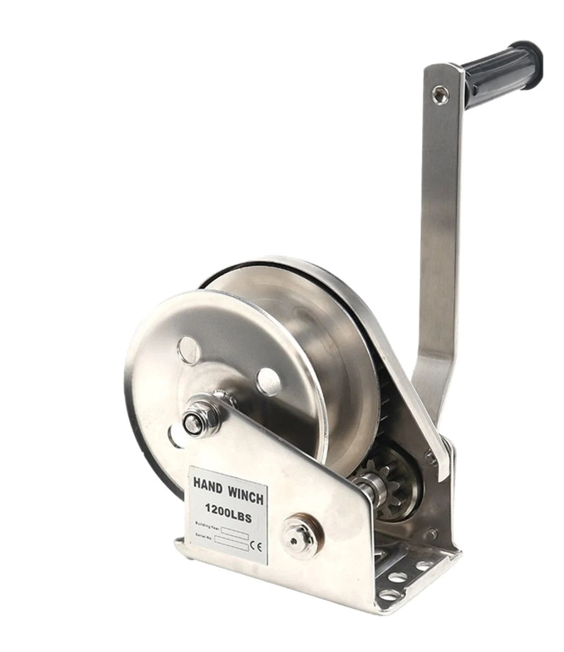 STAINLESS 304 Material 800-2600LBS Boat Truck Self Locking Wire Rope Cable Ratcheting Manual Hand Winch ,Excellent Towing Capacity